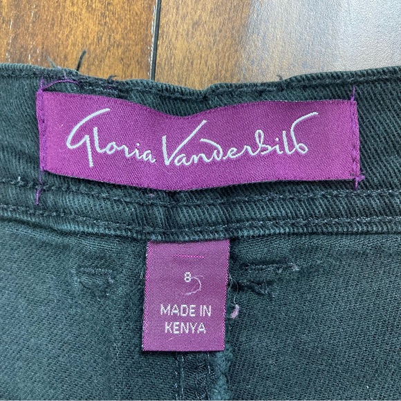 GLORIA VANDERBILT Women’s Black Denim Jeans Size 8 Average Stretch - Picture 4 of 11
